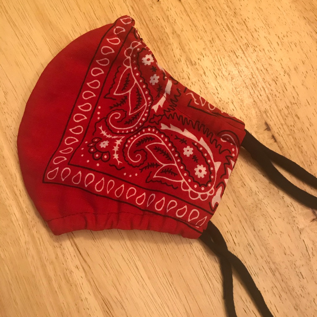 Red Bandana Stringed Mask